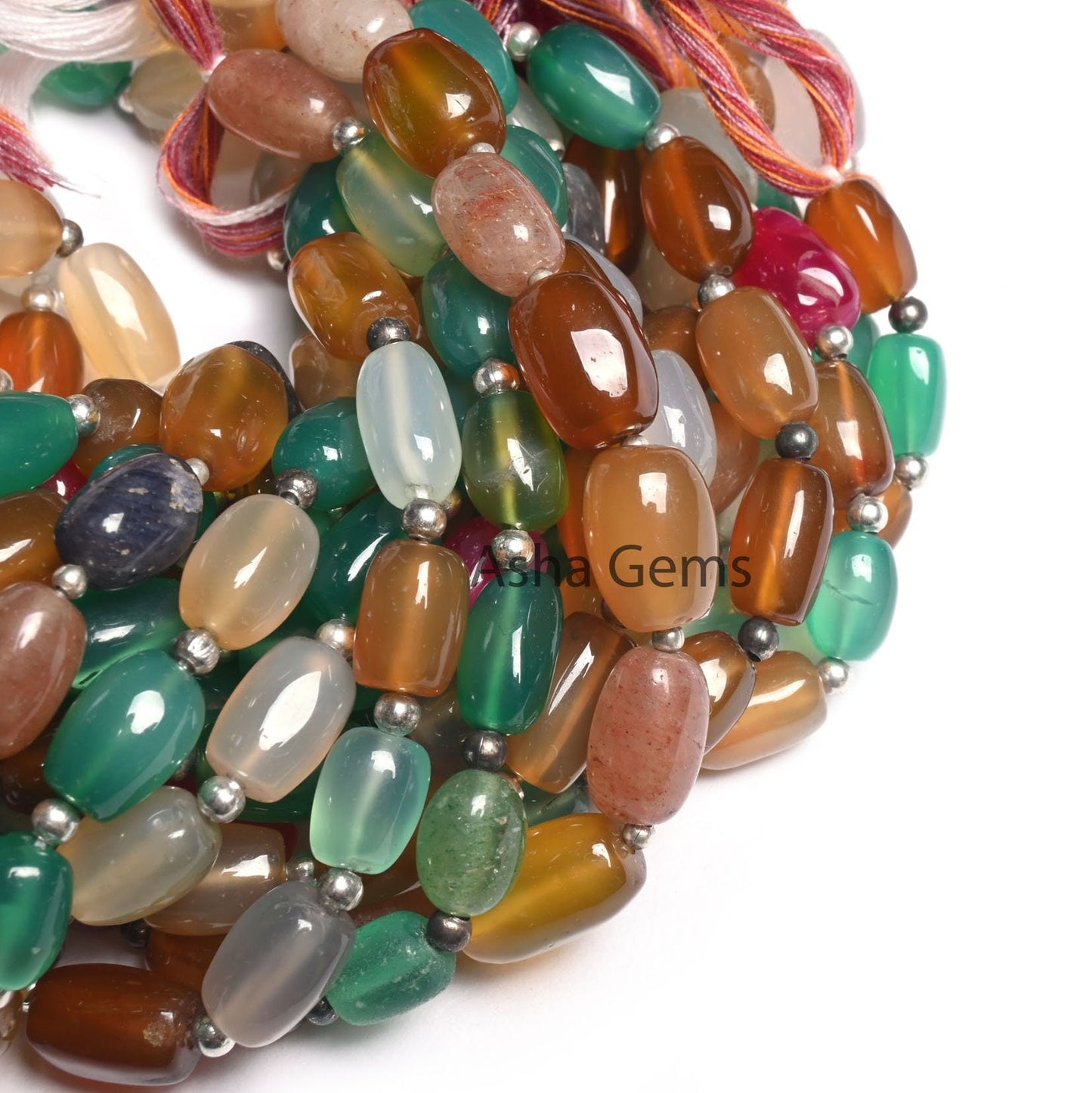 Fine Quality Multi Color Chalcedony Barrell Gemstone smooth Beads, Disco Chalcedony Uneven Handmade Fancy Shape Bead Jewelry Handicraft SALE