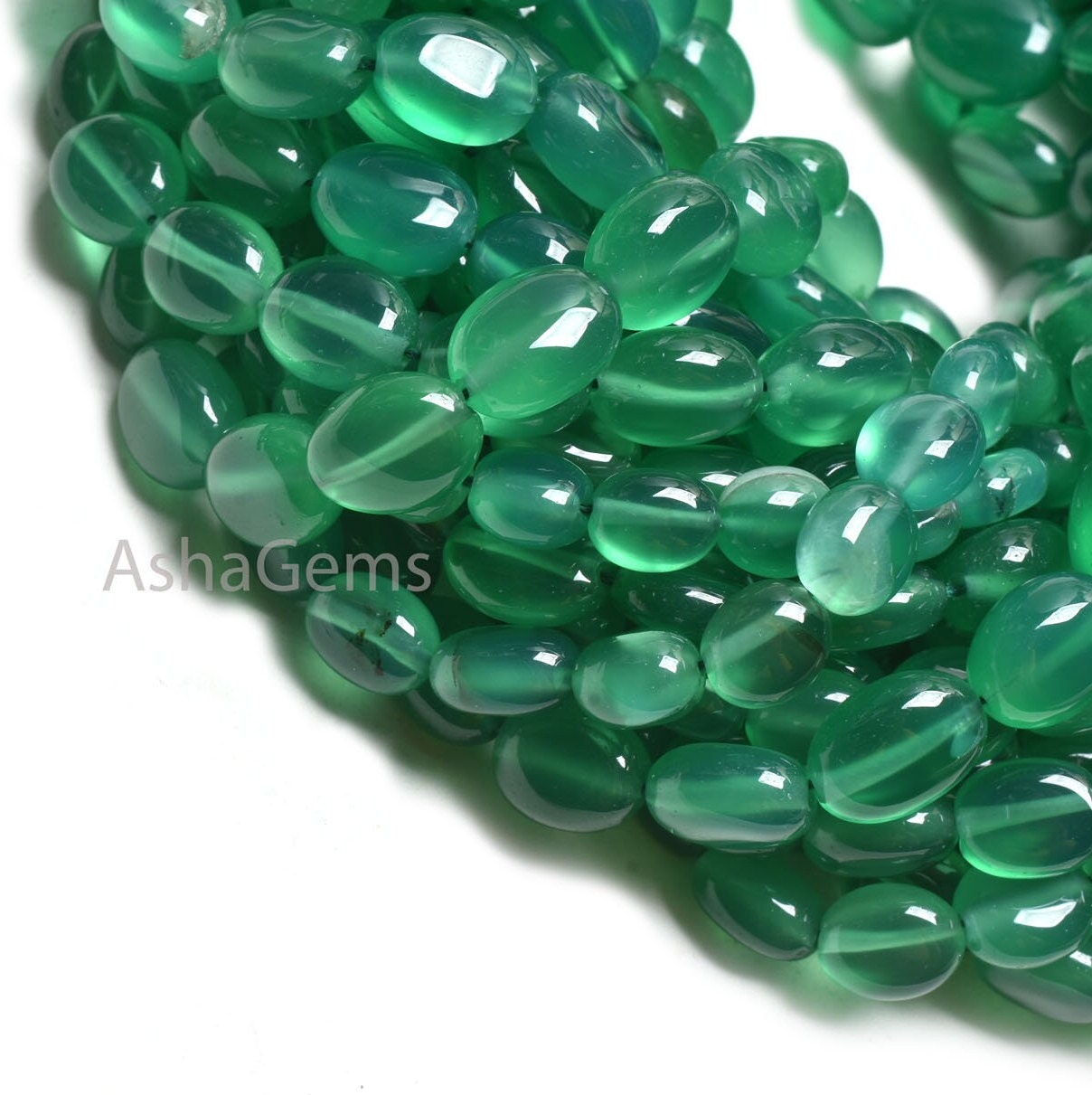 16" Strand Green Onyx Smooth Oval shape gemstone Beads, Fine Green Onyx Plain Handmade Oval Straight Drill Beads, Onyx Beads Jewelry Crafts