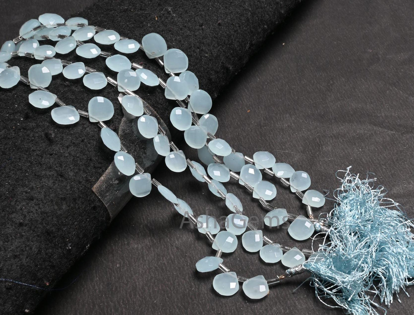 AAA Quality Aqua Chalcedony Color Hydro faceted Heart Beads,8" Aqua Blue Hydro Heart Briolette Checker Cut Beads For Jewelry Handicraft SALE