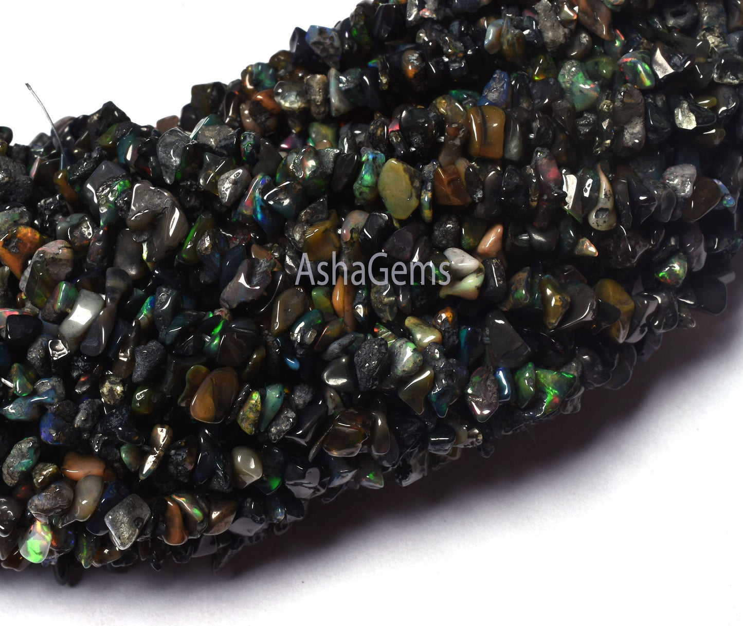 Beautiful Black Ethiopian Opal Uncut Chip Beads, Welo Fire Ethiopian Opal Smooth Raw Polish Beads, Flashy Opal Gemstone Beads For Jewelry