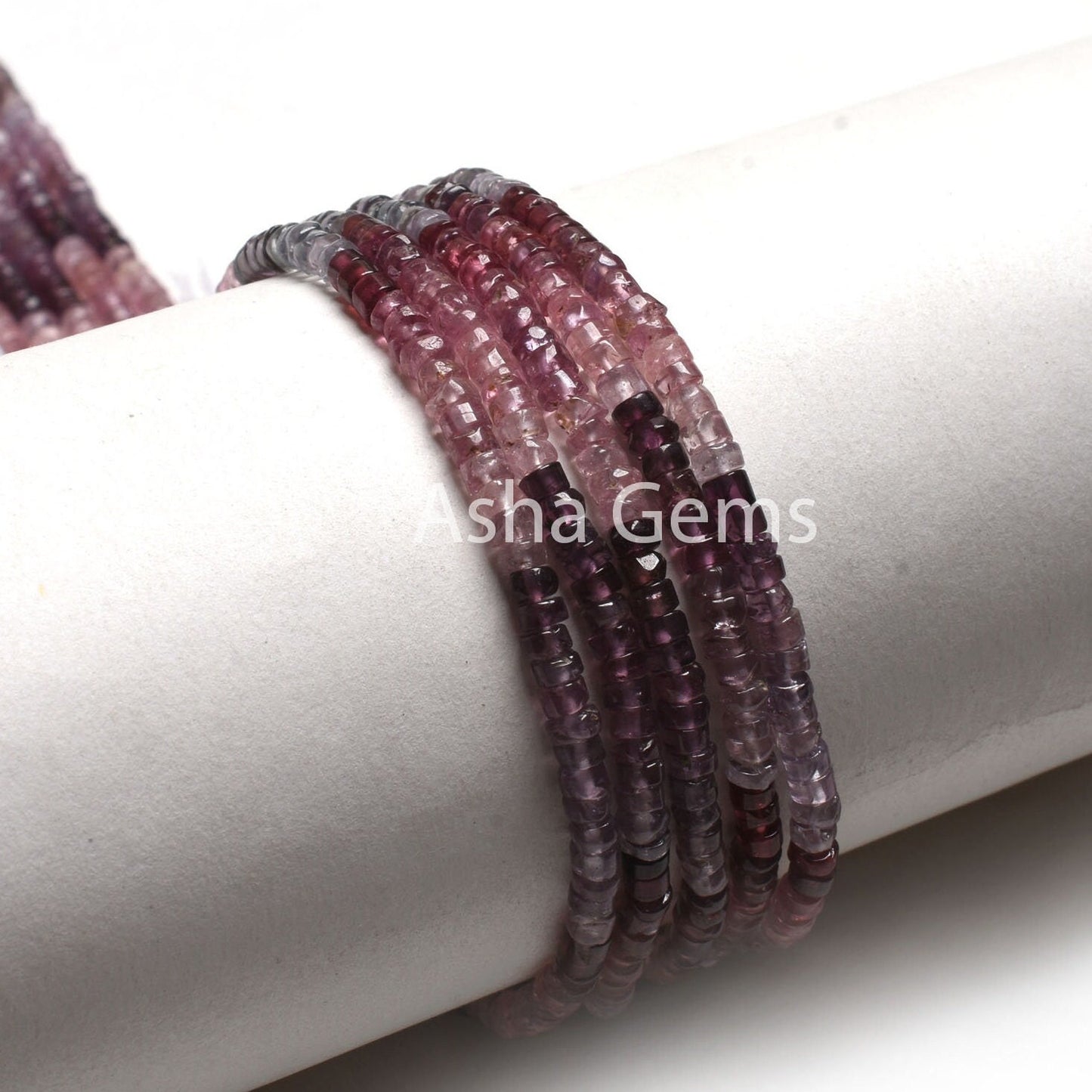 Natural Multi Spinel Smooth Tyre Shape Gemstone Beads,14" Strand Real Spinel Beads, Multi Color Spinel Handmade Tyre Bead Jewelry Craft SALE