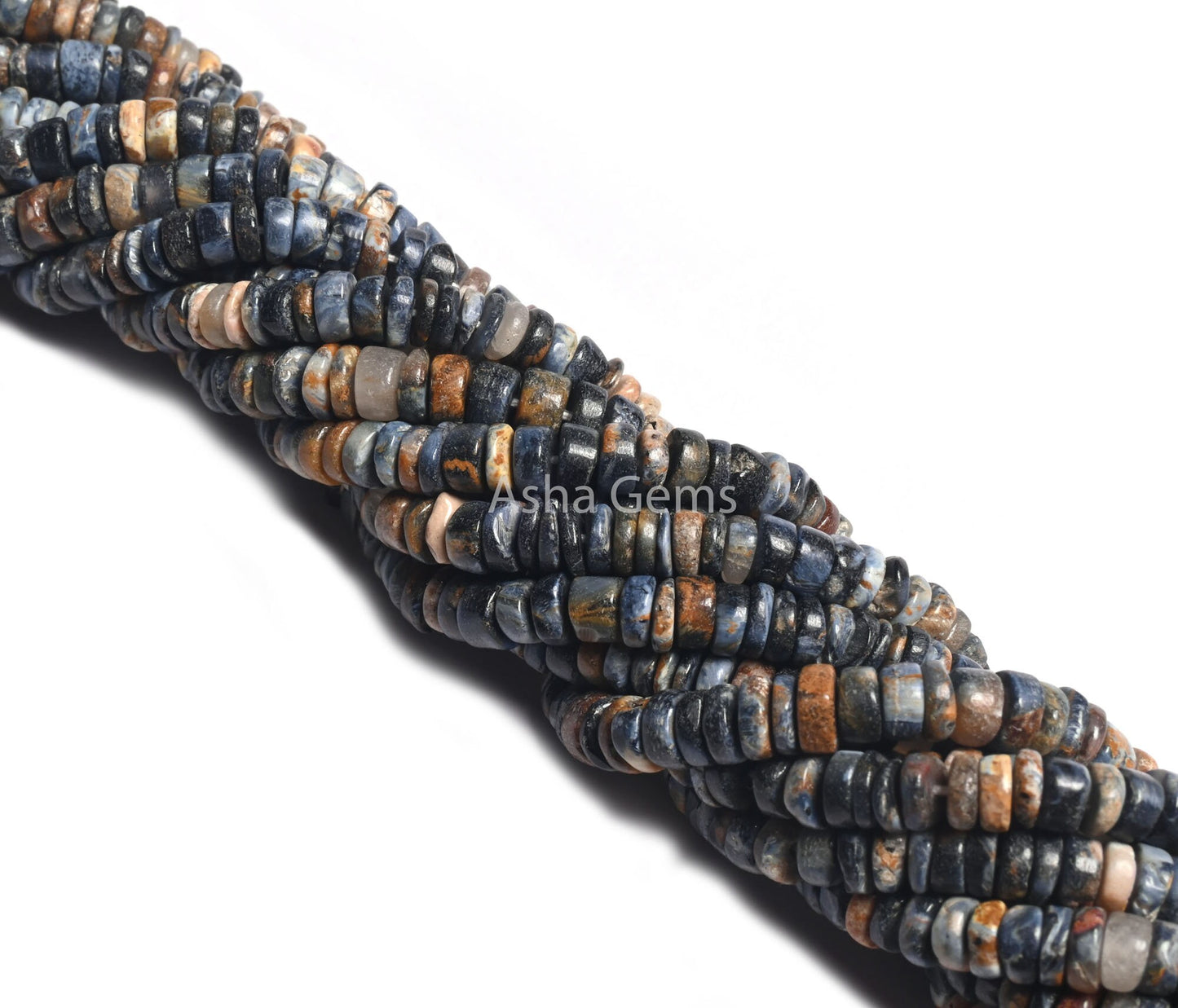 Beautiful Pietersite Smooth Heishi Tyre Gemstone Beads,4.5-5 mm Natural Pietersite Handmade Flat Wheel Shape Beads Jewelry Making Craft SALE
