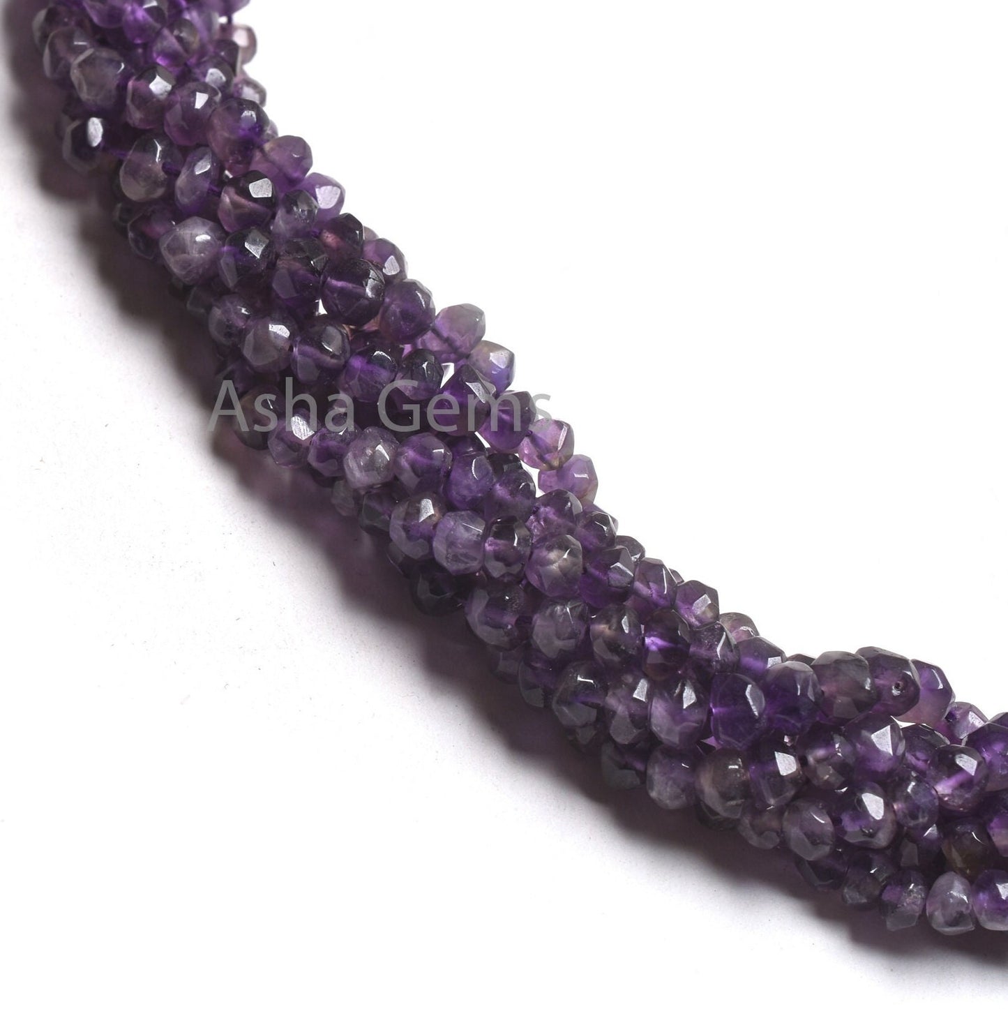 13 inch Natural African Amethyst Rondelle Shape Faceted Gemstone Beads,Purple Amethyst Hand Cut Beads,4, 4.50mm Amethyst Beads Gemstone SALE