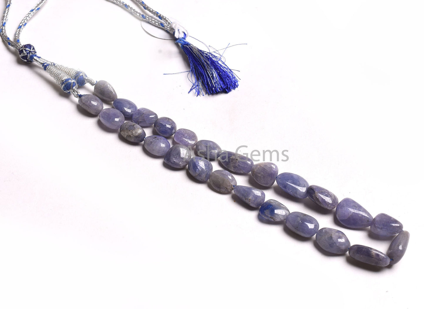Natural Tanzanite Smooth Uneven Shape Nugget Beads,1 Strand Necklace Tanzanite Bead,11x15-14x20 mm Blue Tanzanite Plain Tumble Gemstone Bead