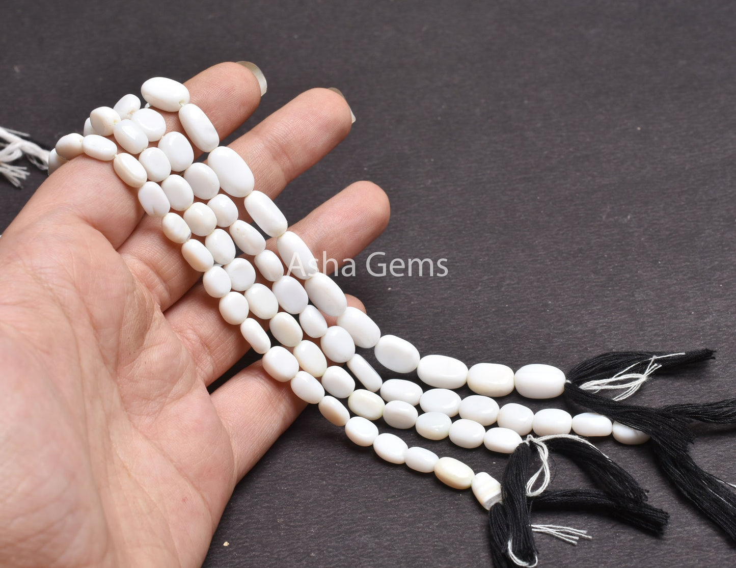 13" Strand Natural White Opal Smooth Nugget Shape Beads, White Gemstone Loose Beads, Opal Nuggets Smooth Tumble Beads, Jewelry Making,SALE