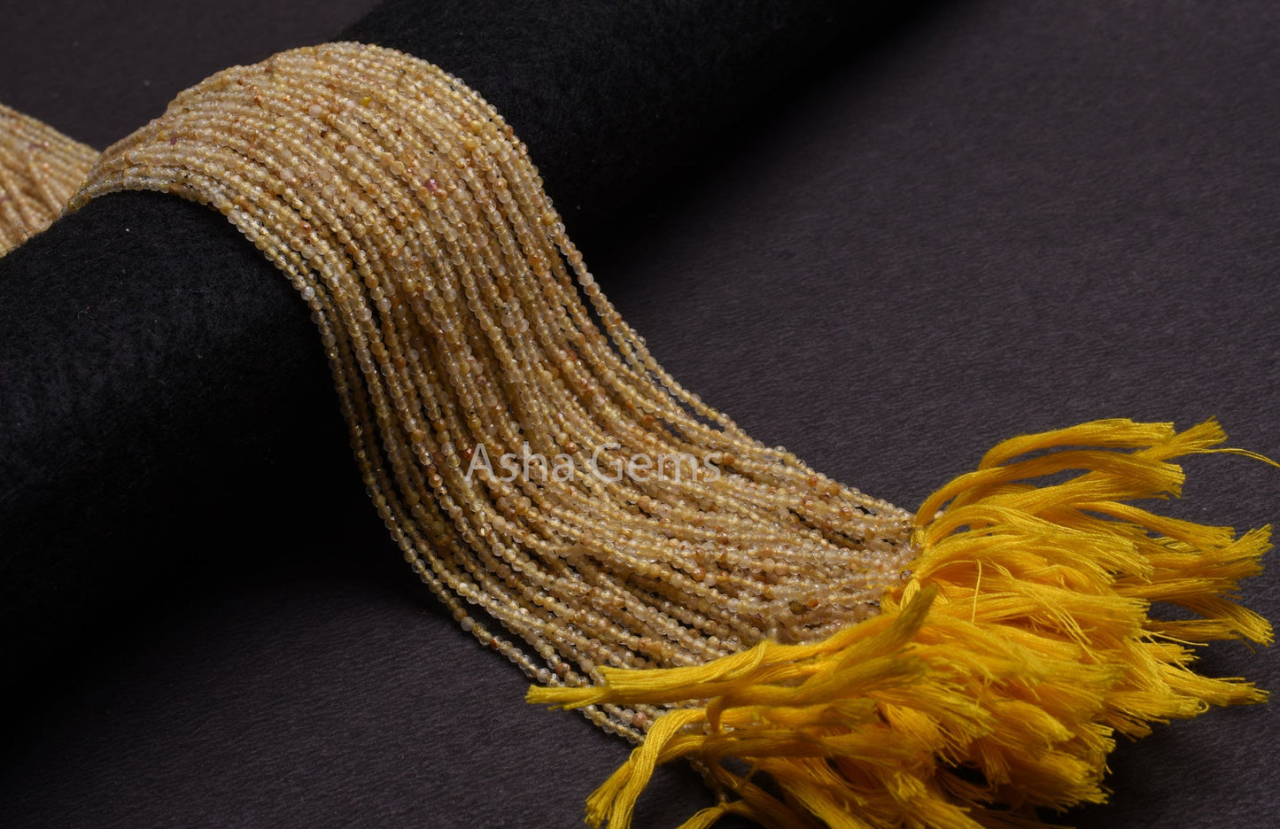 AAA Quality Golden Rutile Micro Cut Gemstone beads 2 mm Natural Rutile Machine cut Faceted rondelle beads, Golden Yellow Rutile Bead Jewelry