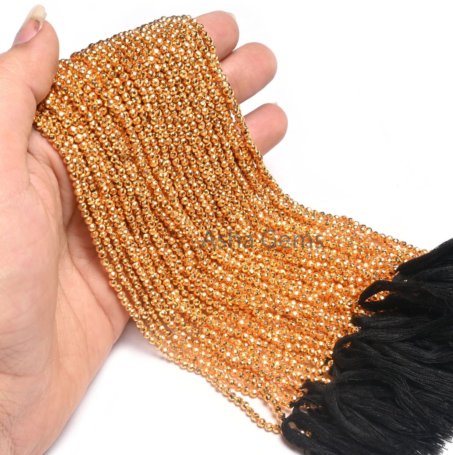 2.5 mm Beautiful Natural Golden Pyrite Coated Micro Cut Rondelle Faceted Gemstone Beads,12.5" AAA Quality Pyrite Rondelle Bead Jewelry Craft