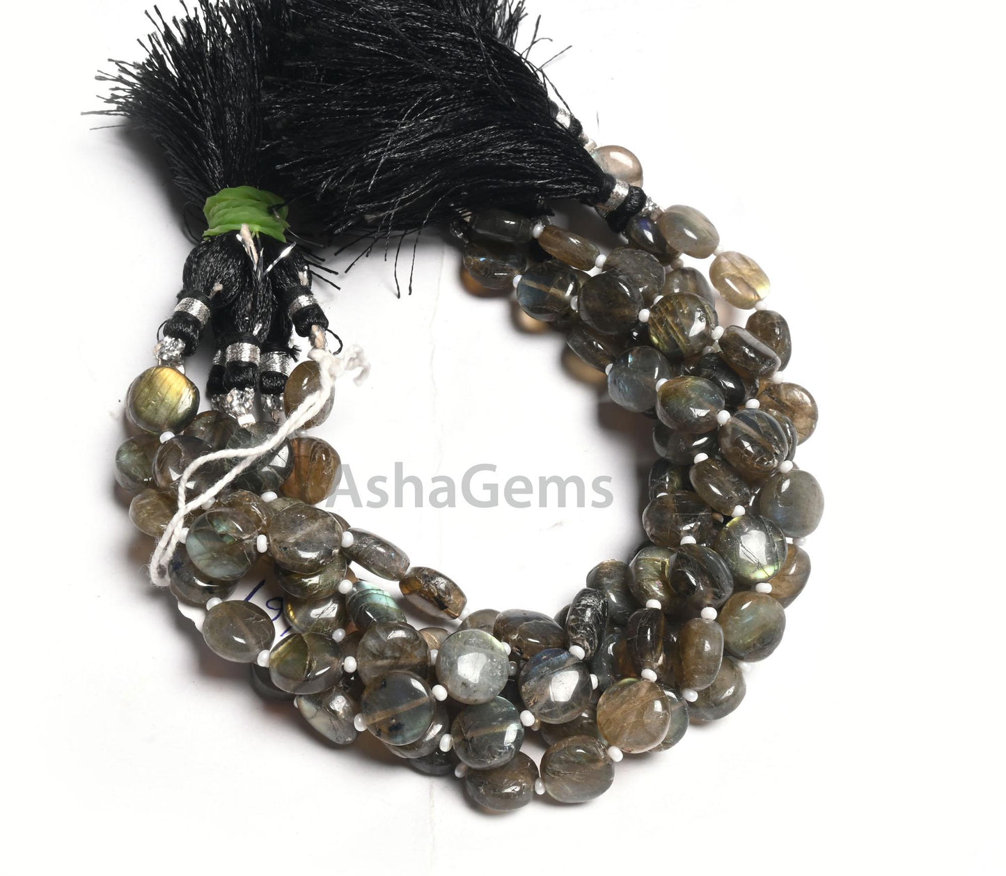 10 mm Fine Labradorite Smooth Coin Shape Handmade Beads,8" Natural Multi Flash Labradorite Straight Drill Coin Gemstone Loose Beads Jewelry