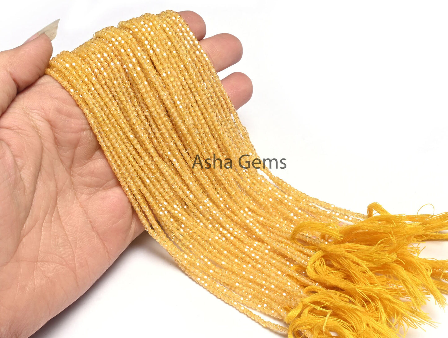 2.5 Beautiful Yellow Zircon Micro Cut faceted Beads,14" AAA Cubic Zirconia Rondelle machine Cut Gemstone Yellow Zircon Bead Jewelry Necklace