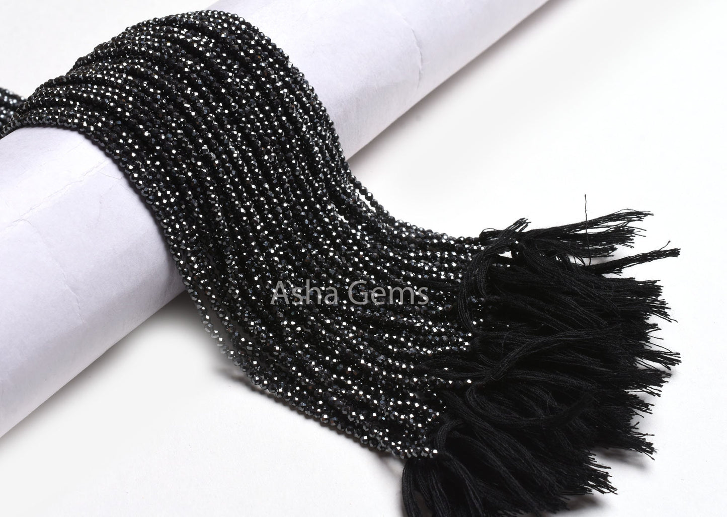 Beautiful Gunmetal Micro Cut Beads,13 Inch Strand,2.5 mm Natural Hematite Faceted Rondelle Gemstone Beads Jewelry Making Craft,Hematite Bead