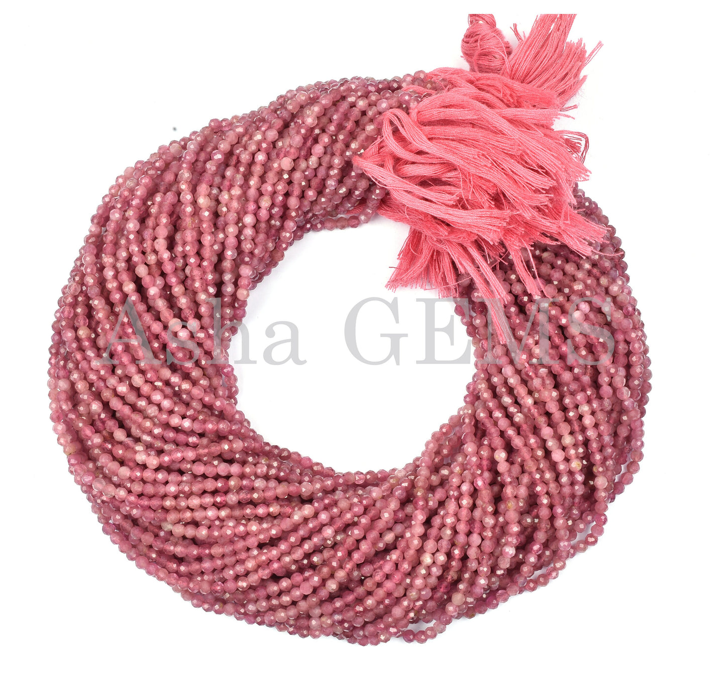 Beautiful Natural Pink Tourmaline Micro Cut Beads,3.2mm Tourmaline Faceted Machine Cut Rondelle Gemstone Beads Tourmaline Jewelry Craft SALE