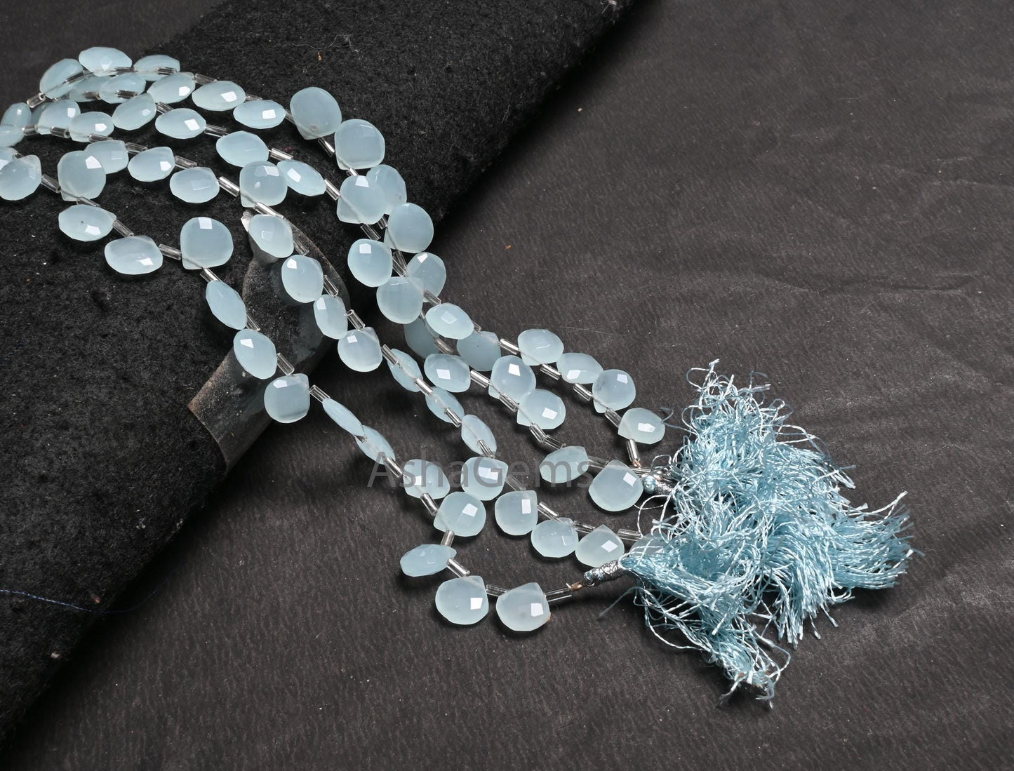 AAA Quality Aqua Chalcedony Color Hydro faceted Heart Beads,8" Aqua Blue Hydro Heart Briolette Checker Cut Beads For Jewelry Handicraft SALE