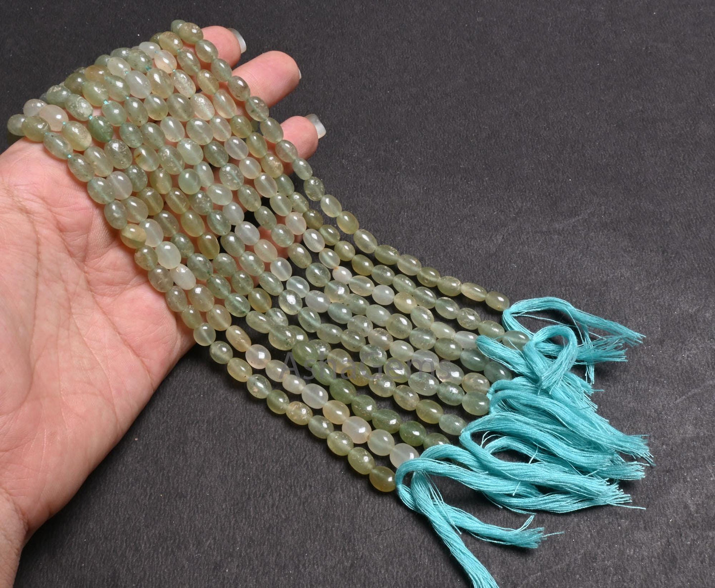 Natural Green aventurine fancy Puff Oval Smooth beads,12" Shaded Green aventurine Plain Handmade Oval Gemstone beads Jewelry Handicraft SALE
