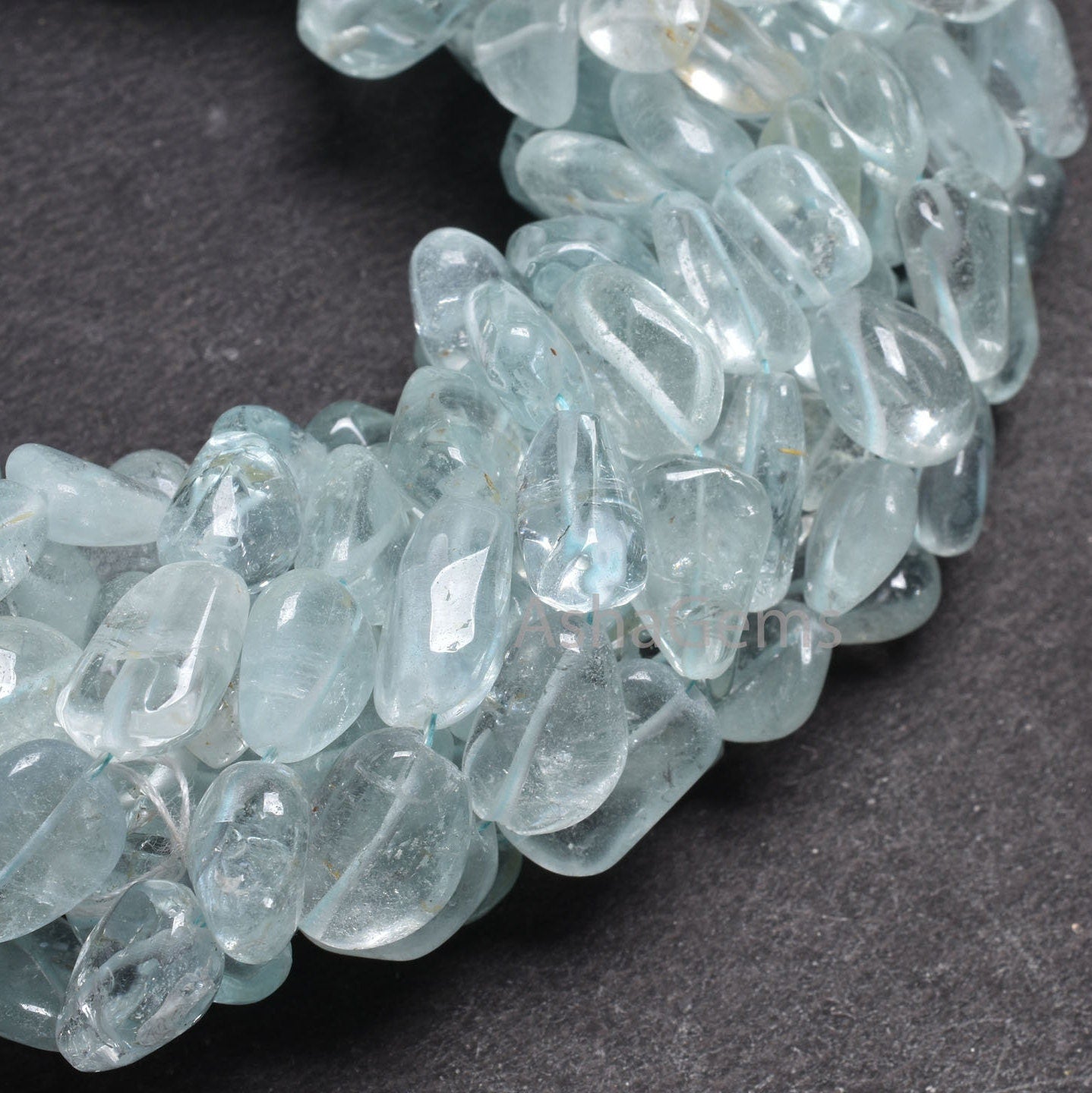 Rare Blue Topaz Smooth Nugget Shape Beads,12.5"Strand Natural Topaz Handmade Uneven Tumble Straight Drill Loose Gemstone Topaz Bead Jewelry (AG 22128)