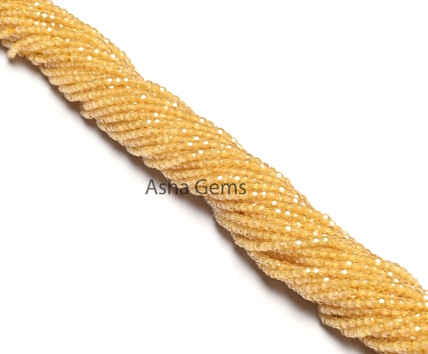 2.5 Beautiful Yellow Zircon Micro Cut faceted Beads,14" AAA Cubic Zirconia Rondelle machine Cut Gemstone Yellow Zircon Bead Jewelry Necklace