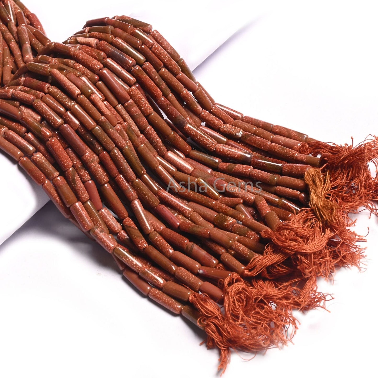 Beautiful Brown Sunstone Fancy Long Pipe Shape Straight Drill Beads,12" Sunstone Tube Shape Handmade Gemstone Bead Jewelry making Craft SALE
