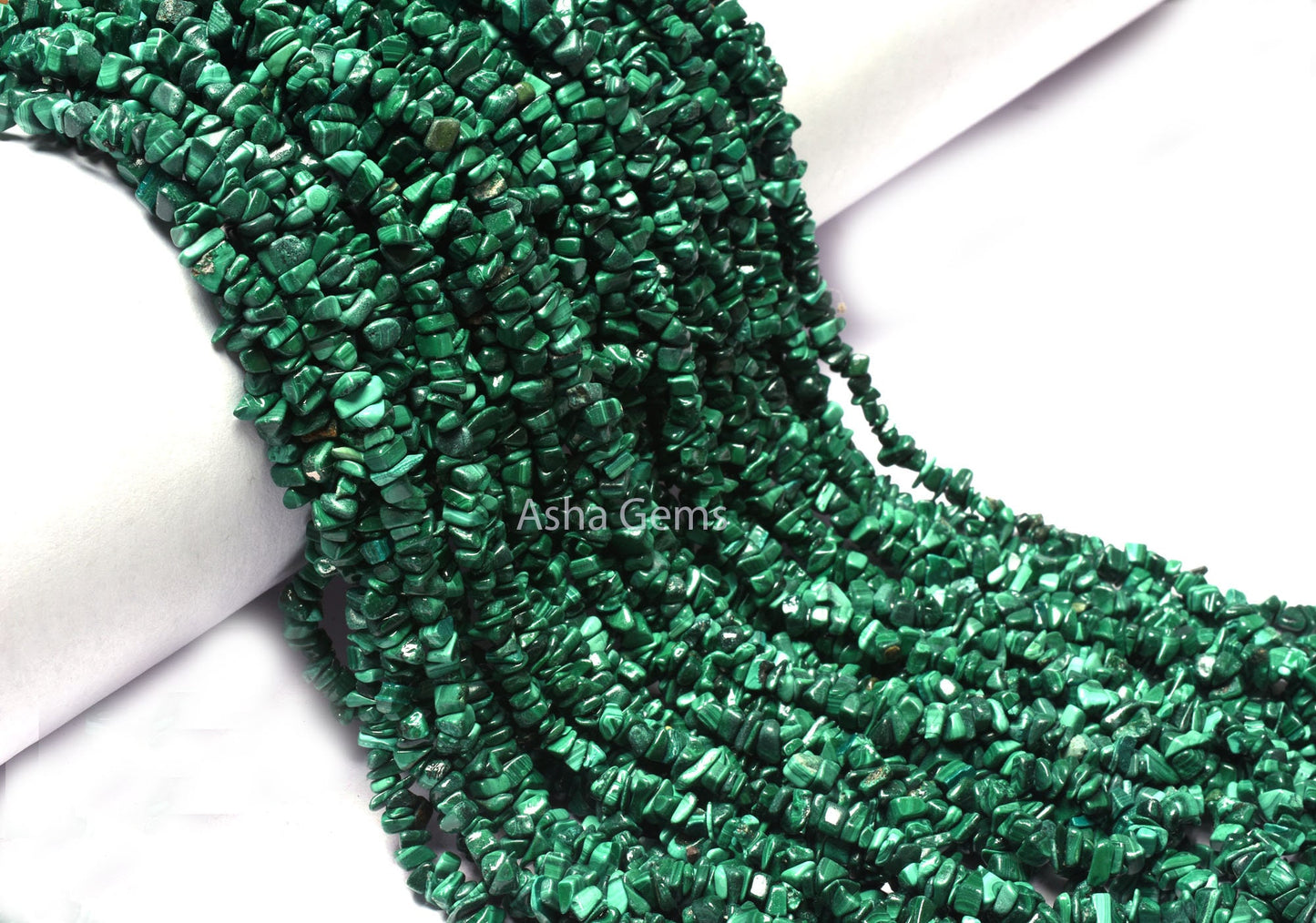 34" 1 Strand,Natural Malachite Gemstone Uncut Chips, Green Malachite Smooth Raw Bead Rough Beads Malachite Chips Jewelry making Crafts SALE