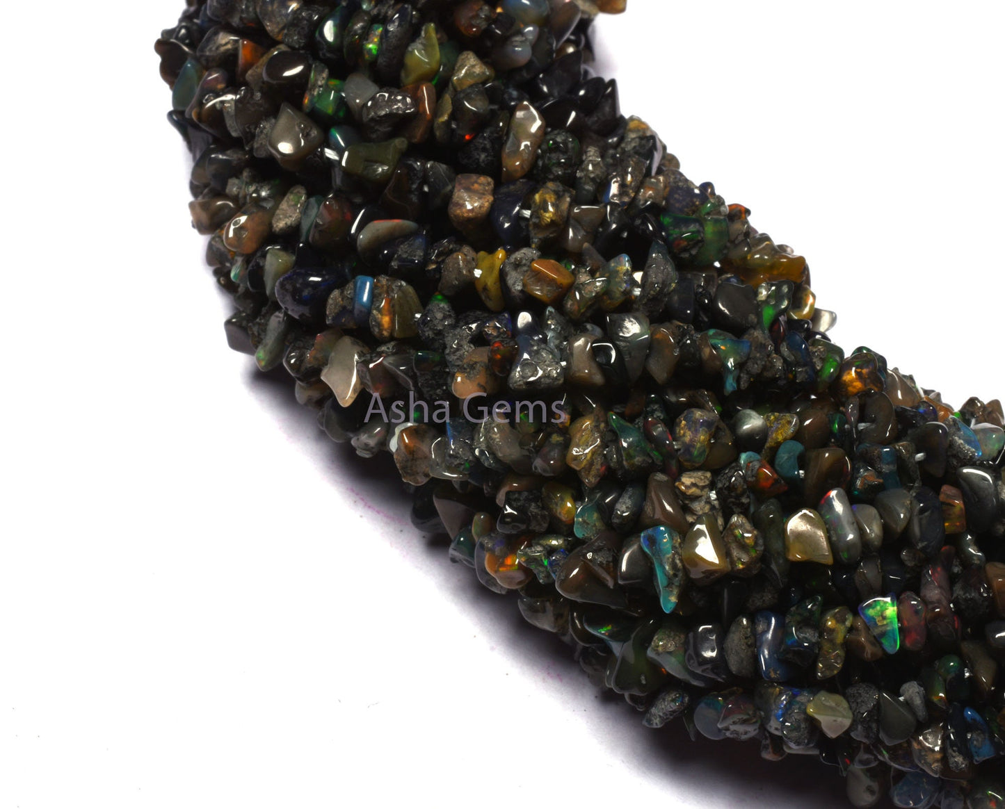 Beautiful Black Ethiopian Opal Uncut Chip Beads, Welo Fire Ethiopian Opal Smooth Raw Polish Beads, Flashy Opal Gemstone Beads For Jewelry