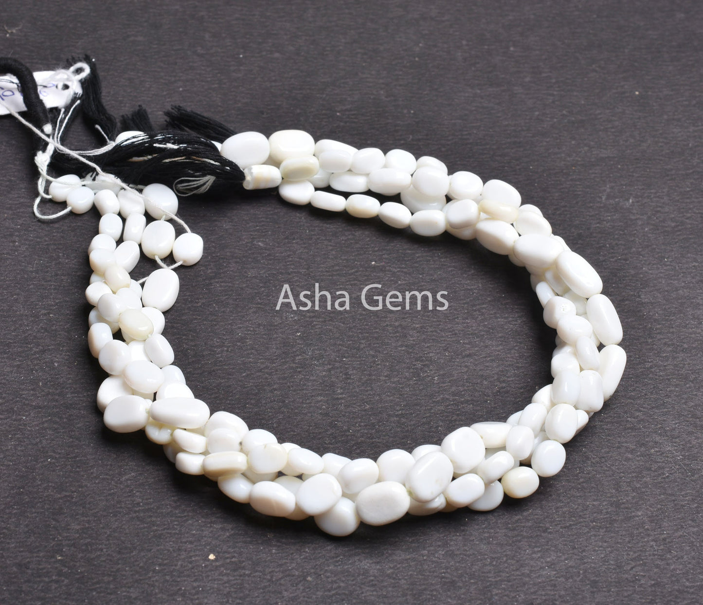 13" Strand Natural White Opal Smooth Nugget Shape Beads, White Gemstone Loose Beads, Opal Nuggets Smooth Tumble Beads, Jewelry Making,SALE