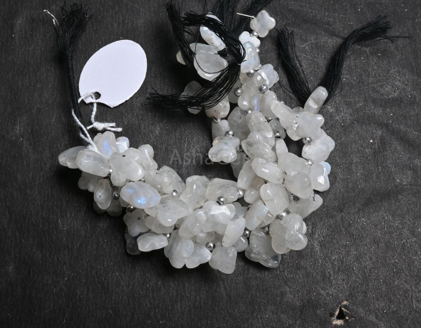 Beautiful Flashy Rainbow Moonstone carving Flower smooth Handmade Beads, Natural Blue Fire Rainbow carve Fancy Gemstone Beads Jewelry making