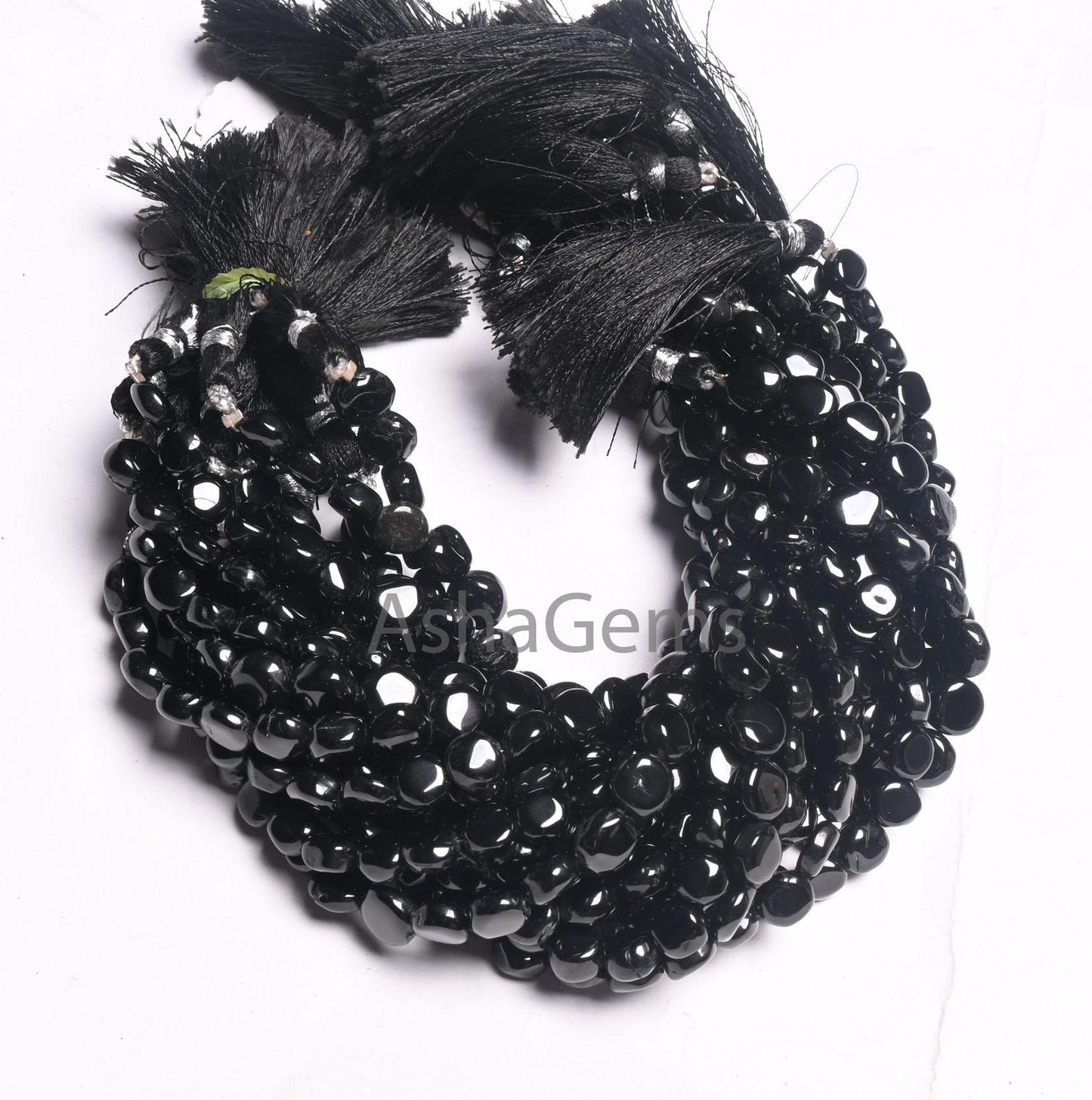 Fine Quality Black Spinal Smooth Coin Shape Gemstone Loose Beads,8" Natural Spinel Plain Handmade Coin Bead, Coal Black Spinel Beads Jewelry