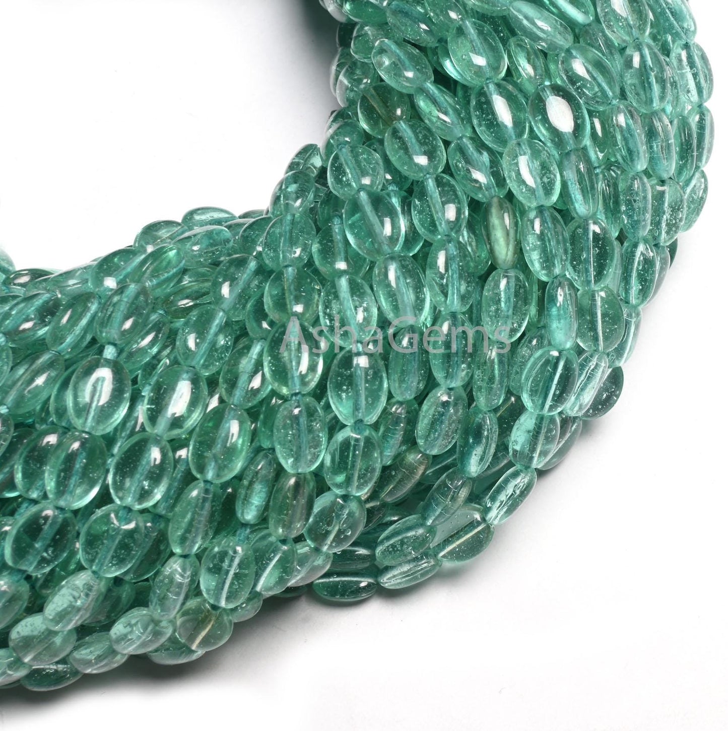 Beautiful Sea Green Quartz Hydro Smooth Oval Handmade Beads,5.5-7mm Aqua Green Color Hydro Plain Handmade Oval Shape Bead Jewelry Craft SALE