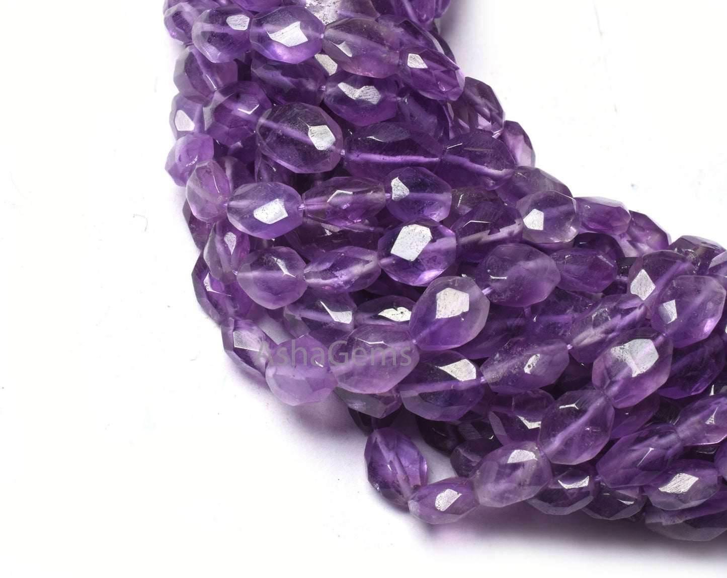 Natural Pink Amethyst Indian Cut Faceted Oval Shape Beads,13" Strand amethyst Handmade Oval Briolette Gemstone Pink Amethyst Beads Jewelry