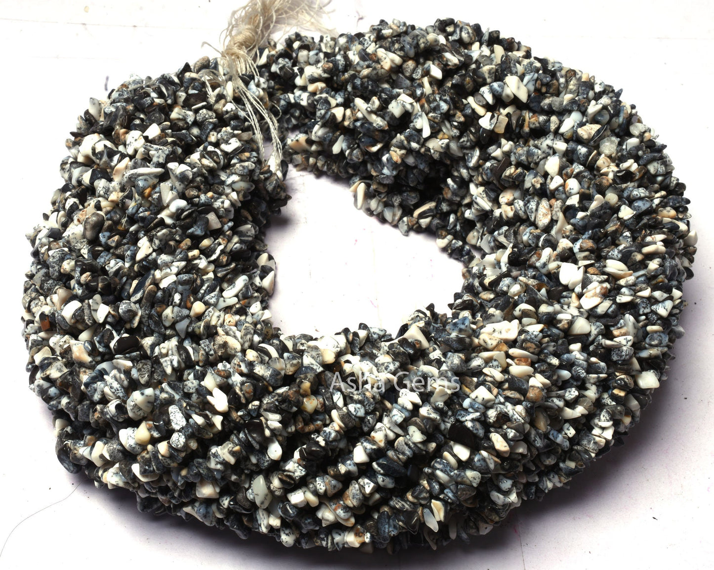34" Strand Natural Dendrite Opal Uncut Chips Beads,Opal Smooth Raw Rough Beads, Fine Dendritic Opal uncut Polish Nugget Unshape Bead Jewelry