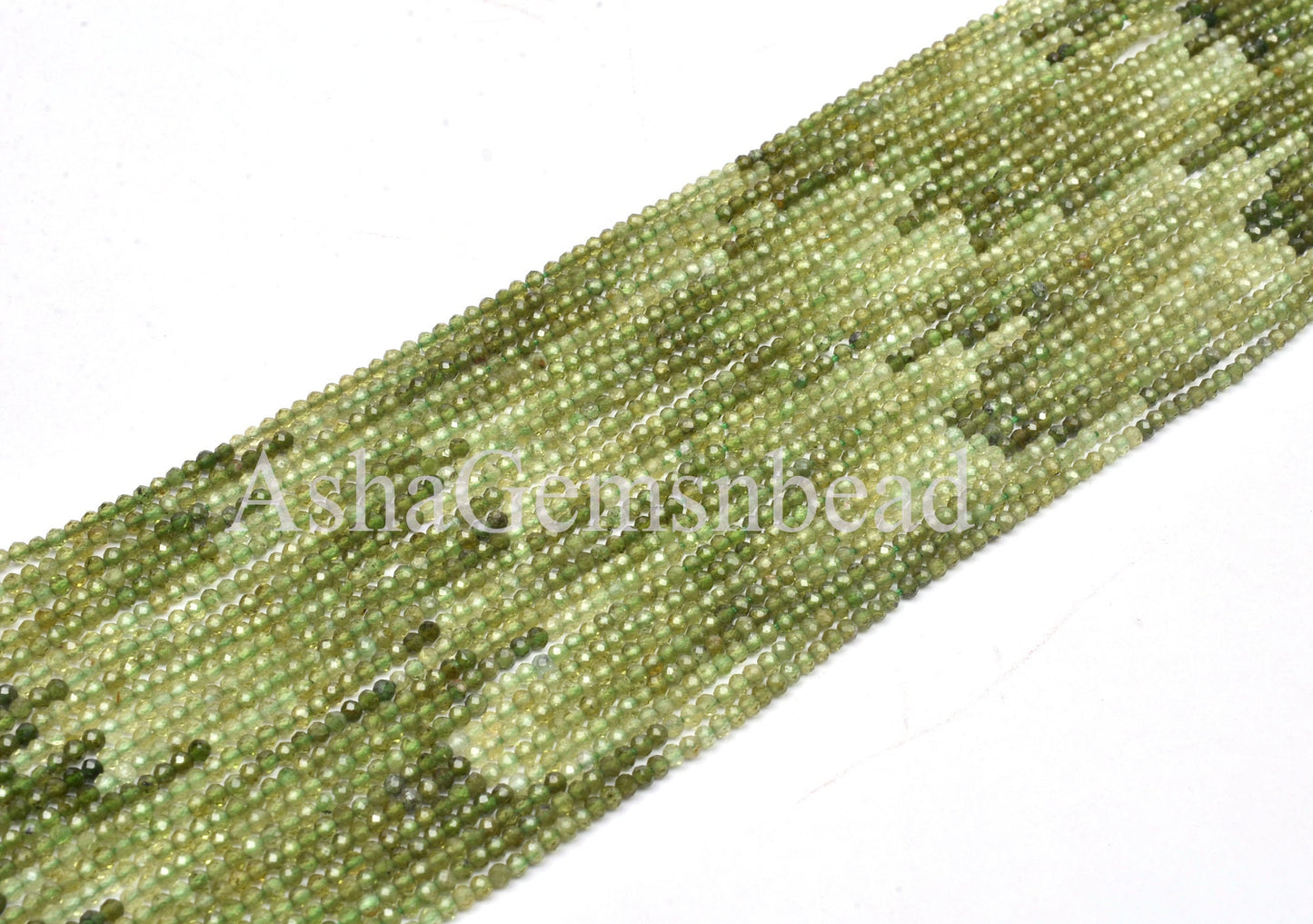 Rare Green Tourmaline Faceted Rondelle Beads, AAA Shaded Green Tourmaline Micro Cut Beads, Natural Tourmaline Shaded Beads Tourmaline Beads