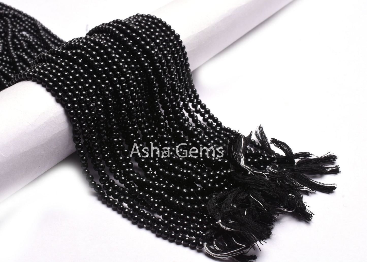 AAA Black Spinal Smooth Round Ball Beads,13" Strand Natural spinel Plain Round Shape Gemstone Beads, Black Spinel Beads Jewelry Makings SALE