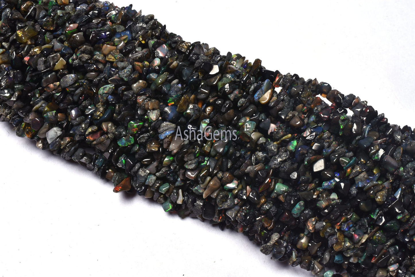 Beautiful Black Ethiopian Opal Uncut Chip Beads, Welo Fire Ethiopian Opal Smooth Raw Polish Beads, Flashy Opal Gemstone Beads For Jewelry