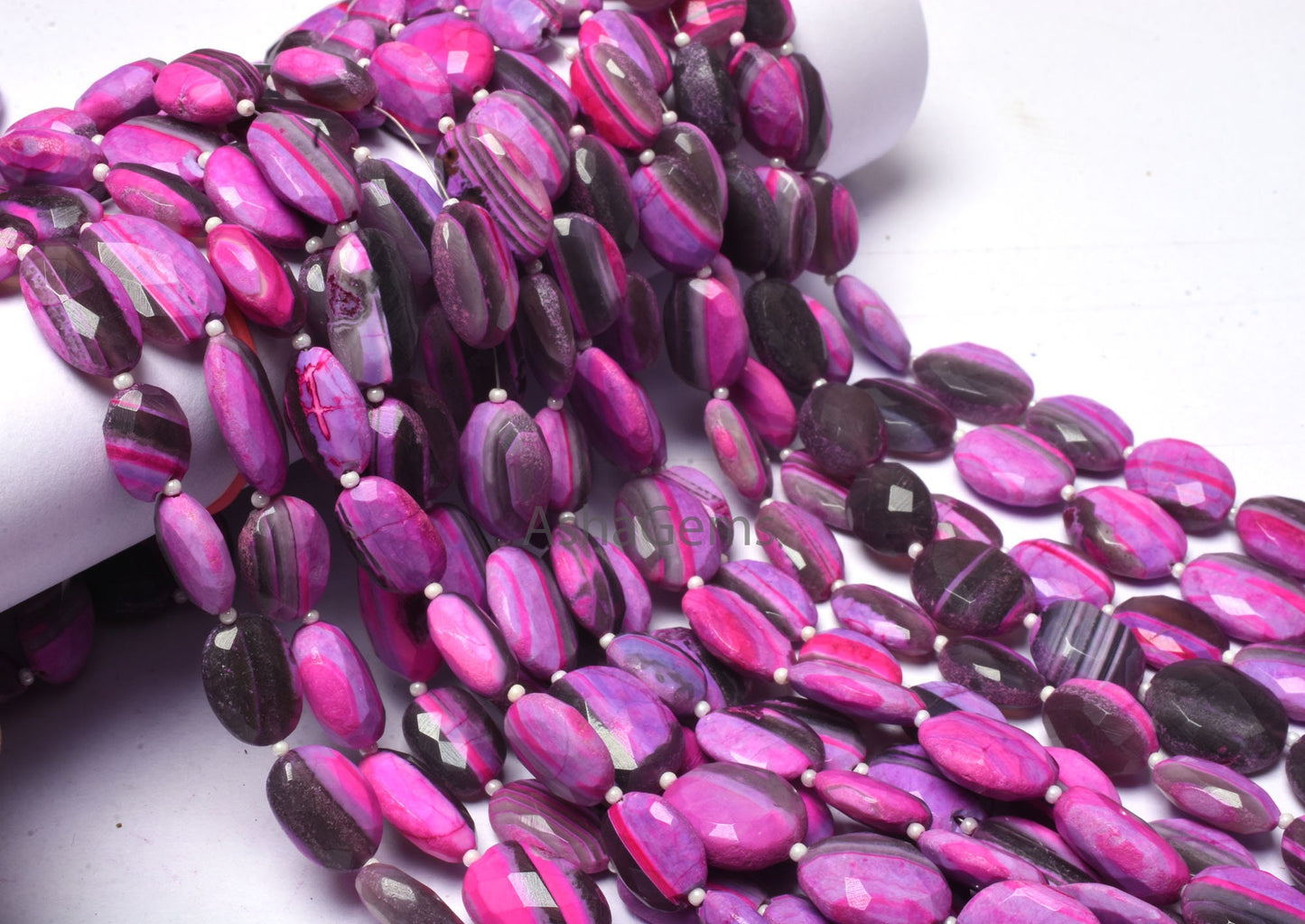 Beautiful Pink Boulder Opal Faceted Oval Shape Beads,13"Strand Boulder Opal Beads, Pink Opal Faceted Bead Loose Gemstone Jewelry Making SALE