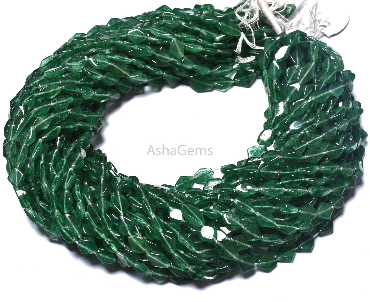 Natural Green Mica Rhombus Shape Beads,13" Strand Mica Margaj Beads, Green Mica Handmade Fancy Shape Gemstone Beads For Jewelry Making Craft