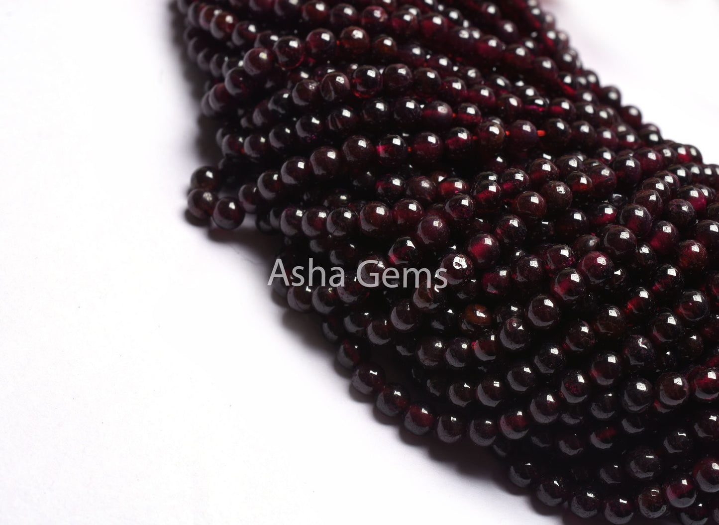 4.5 mm Garnet Smooth Round Shape Beads,13" Strand Red Garnet Round Ball Gemstone Beads, Fine Quality Garnet Bead Jewelry Craft Sale Necklace