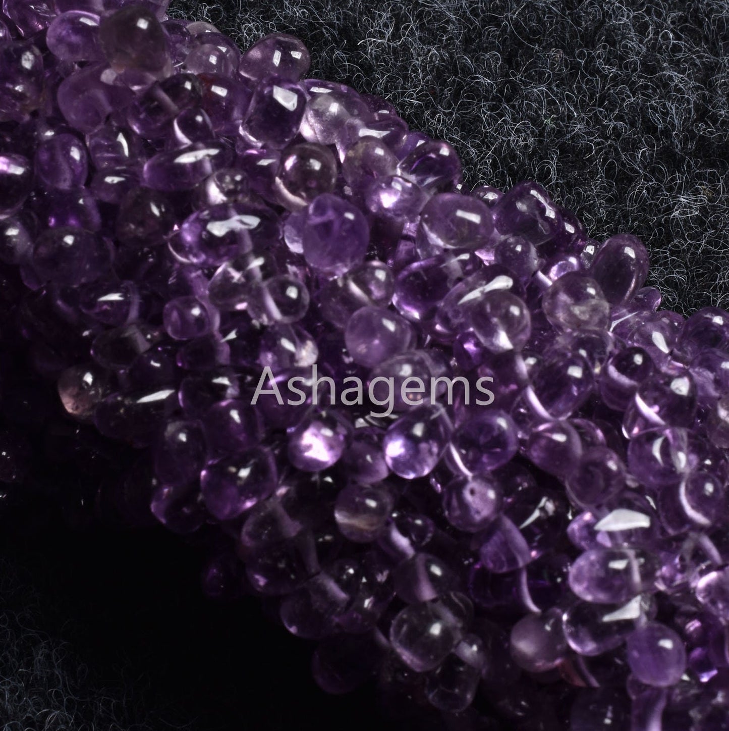 Natural Amethyst Smooth Drops Shape Beads Gemstone,13" Strand Brazil Amethyst Drops, Amethyst Side Drill Teardrop Handmade Indian Beads SALE