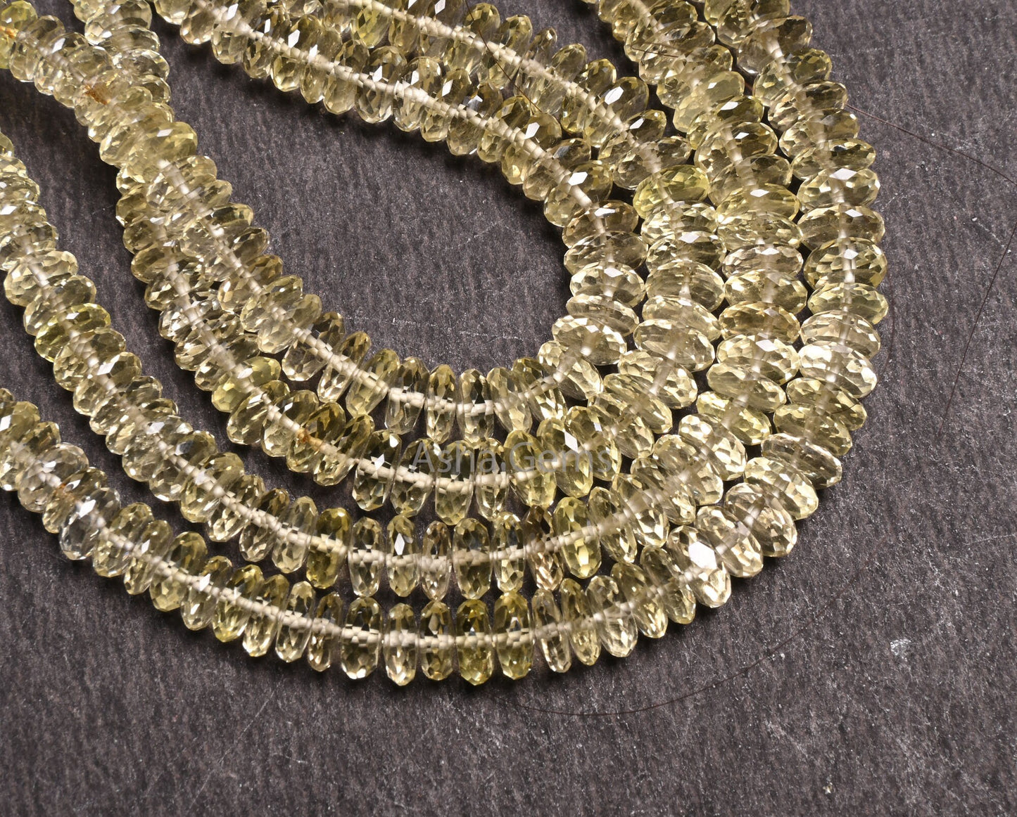 Beautiful Lemon Quartz Fancy Flat Disc Shape Beads,5.5-7.5mm Graduation Size Lemon Tyre Gemstone Bead, Natural Lemon Bead Jewelry Craft SALE
