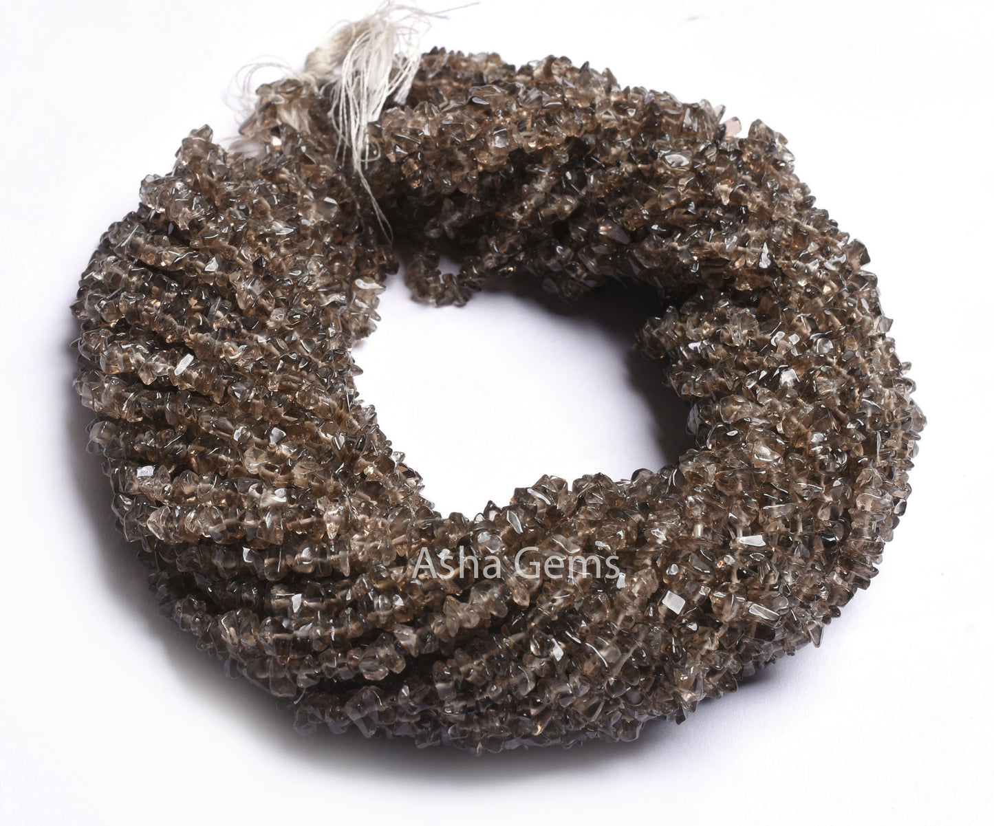 34" Strand Natural Smoky Quartz Chips Raw Uncut Gemstone Beads, light Smoky Quartz Smooth Raw Rough Beads,4-5.5 mm Smoky Beads Jewelry Sale