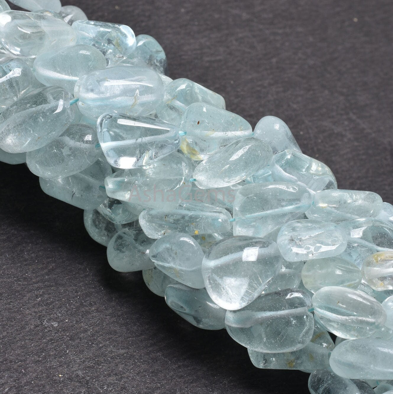 Rare Blue Topaz Smooth Nugget Shape Beads,12.5"Strand Natural Topaz Handmade Uneven Tumble Straight Drill Loose Gemstone Topaz Bead Jewelry (AG 22128)