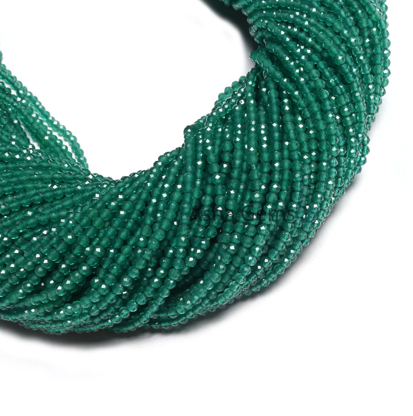 2 mm Beautiful Green Onyx Faceted Rondelle Beads, AAA Green Onyx Beads, Onyx Machine Cut Micro Faceted Beads,13" Strand Green Onyx Bead SALE