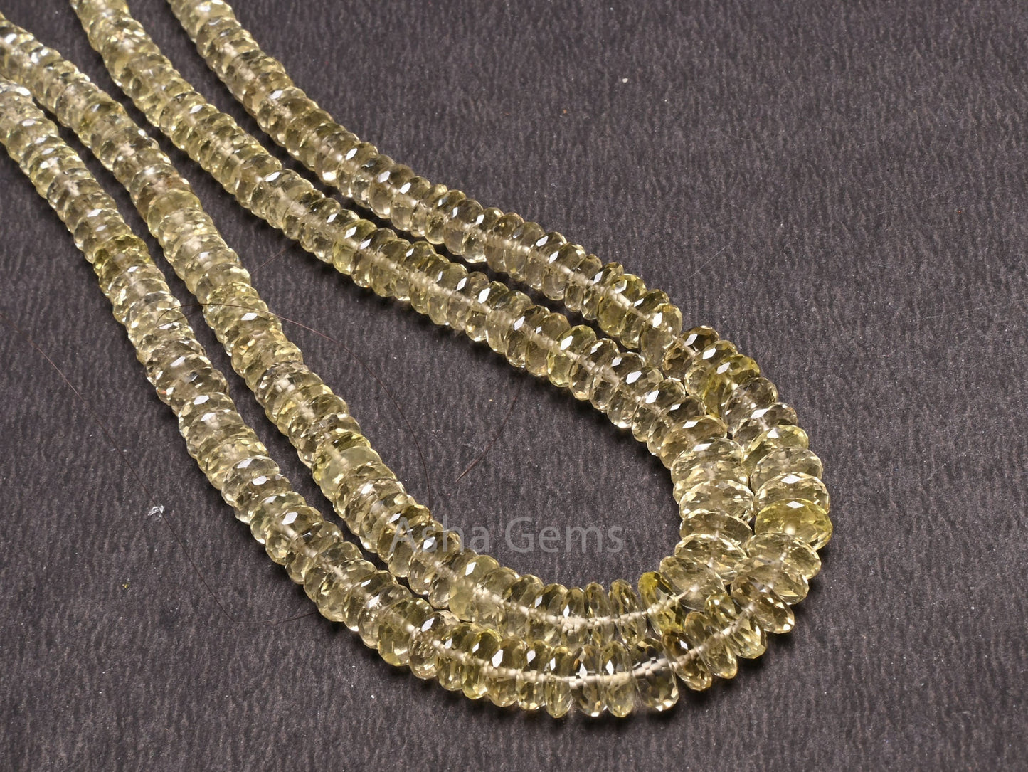 Beautiful Lemon Quartz Fancy Flat Disc Shape Beads,5.5-7.5mm Graduation Size Lemon Tyre Gemstone Bead, Natural Lemon Bead Jewelry Craft SALE