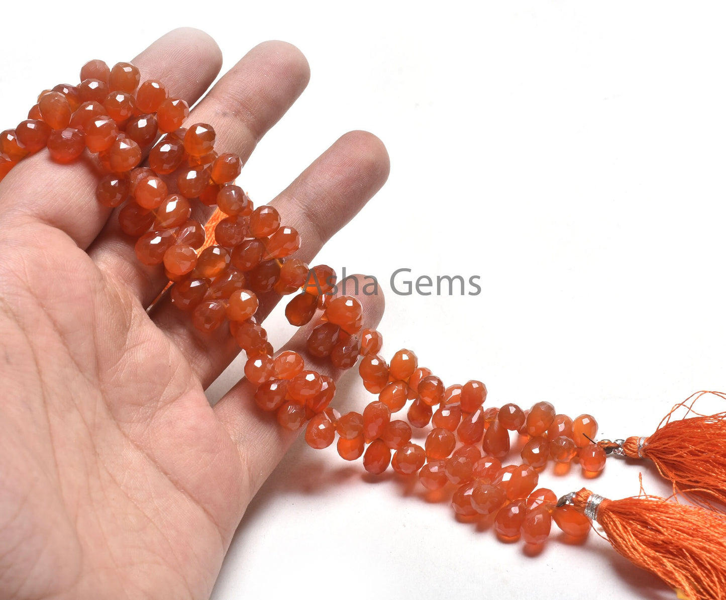 AAA Quality carnelian Faceted Drops Shape Beads,6-10 mm Red Orange Carnelian Teardrop Side Drill Gemstone Beads, Carnelian bead Jewelry SALE