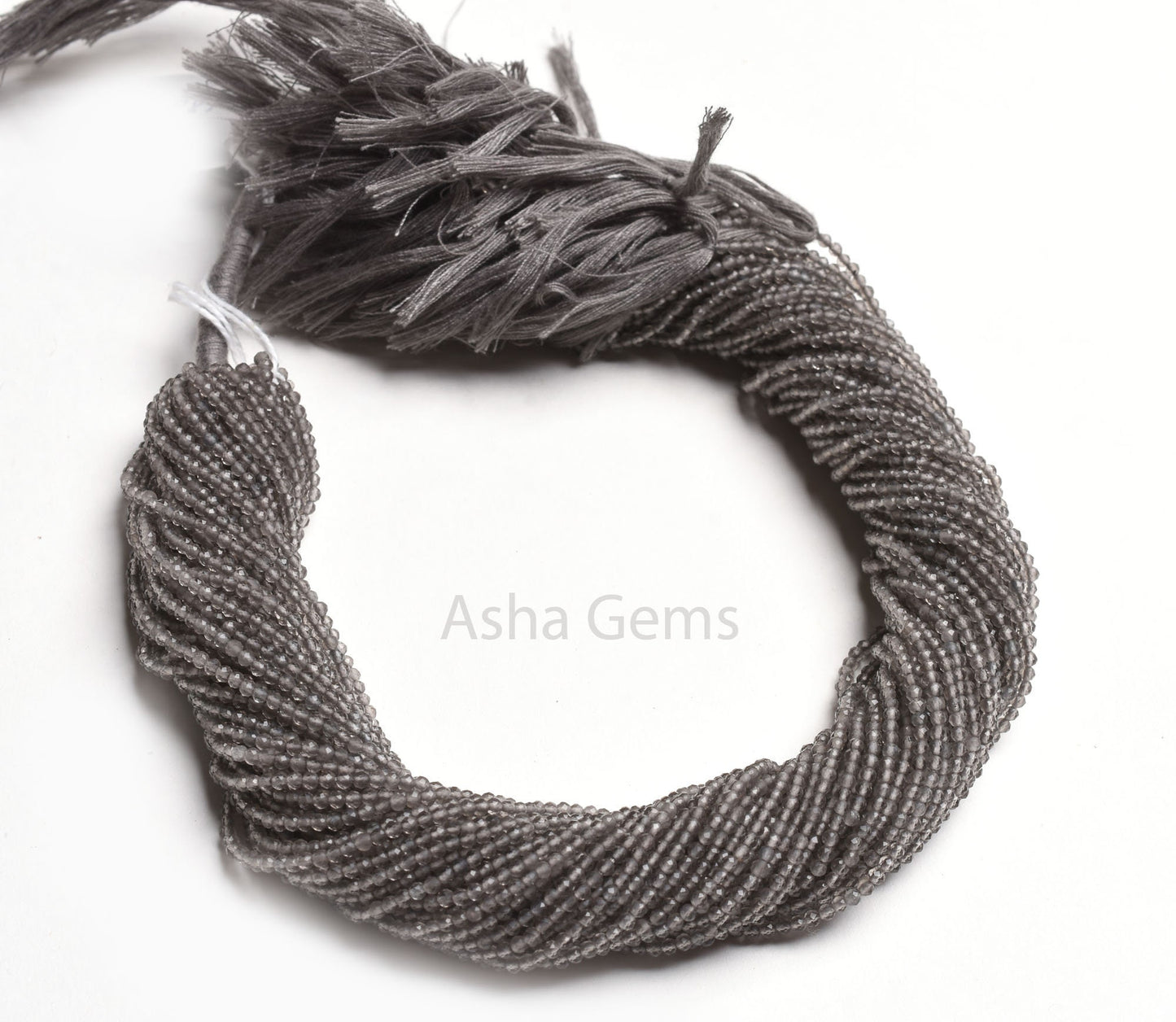 2.2 mm Smoky Quartz Micro Cut faceted Gemstone beads,13" Strand Light Grey Smoky Beads, AAA Smoky Machine Cut Rondelle Faceted Bead Jewelry
