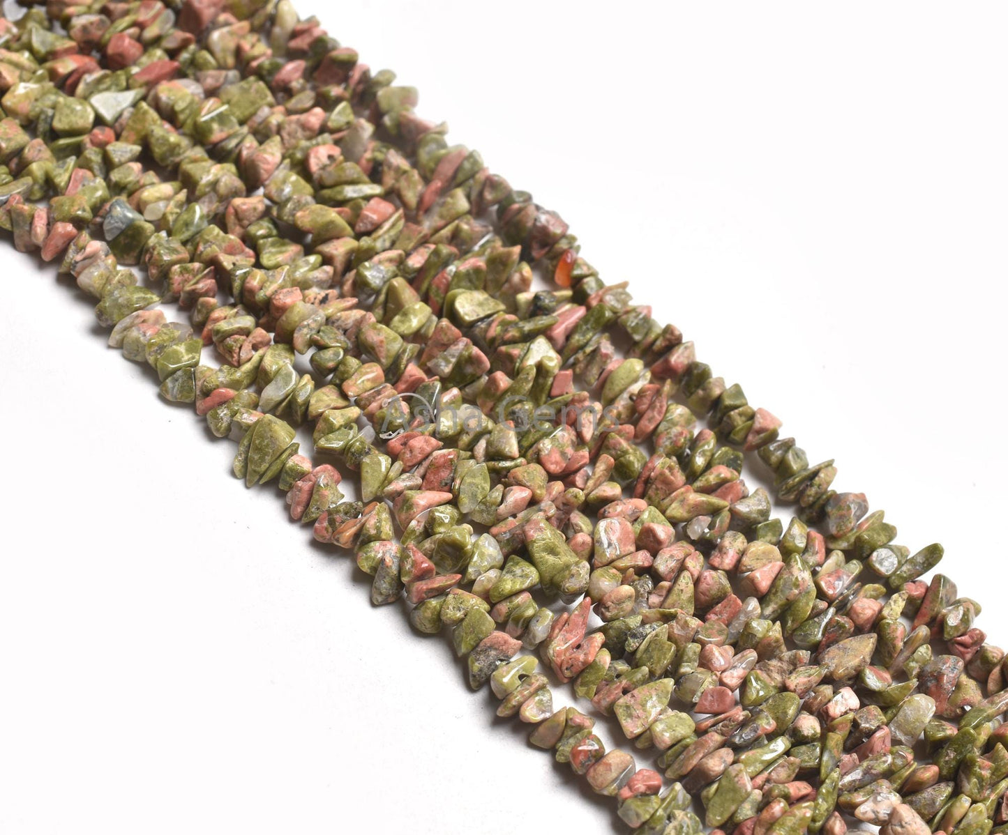 Natural Unakite Uncut Chips Smooth Beads Gemstone 34" Strand Unakite beads, Umakite Uneven Shape tiny raw rough bead For Jewelry making SALE