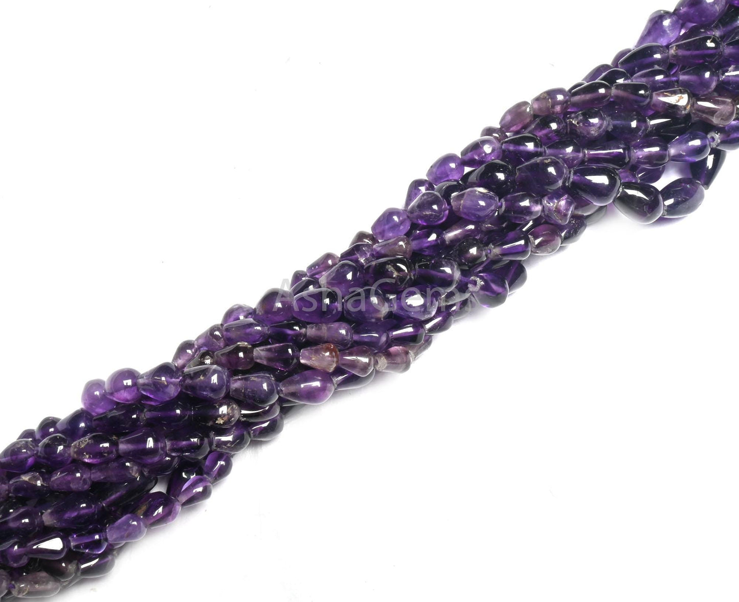 Beautiful Purple Amethyst smooth Drops Shape gemstone Beads,12" Natural African Amethyst Straight Drill Teardrop Handmade Beads Jewelry SALE