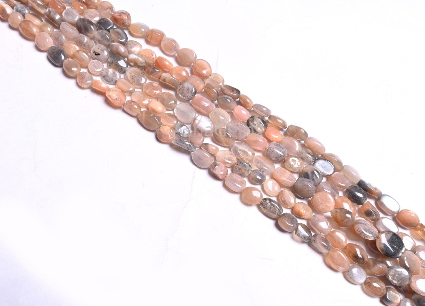 Natural Moonstone Smooth Oval Gemstone Beads, Shaded Sunshine Moonstone handmade Oval Shape Uneven moonstone Beads Jewelry making Craft SALE