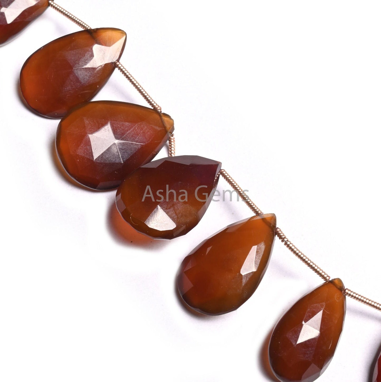 AAA Dark Chocolate Brown Chalcedony Faceted Pear Shape Beads, Both Side Loop Fine Chalcedony Teardrop Briolette Side Drill Bead Jewelry SALE