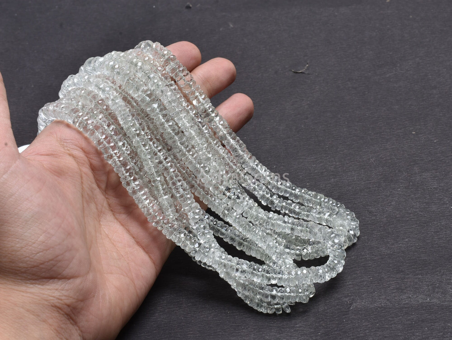 Beautiful Green Amethyst Flat Wheel Shape Faceted Beads, Natural Amethyst Indian Cut Heishi Tyre Gemstone Beads, Amethyst Bead Jewelry Craft