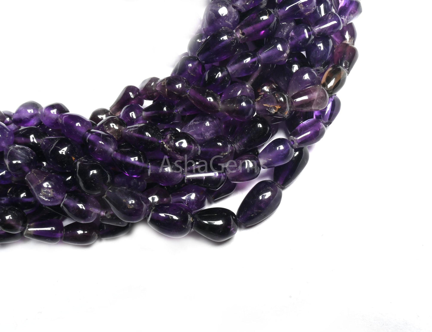 Beautiful Purple Amethyst smooth Drops Shape gemstone Beads,12" Natural African Amethyst Straight Drill Teardrop Handmade Beads Jewelry SALE