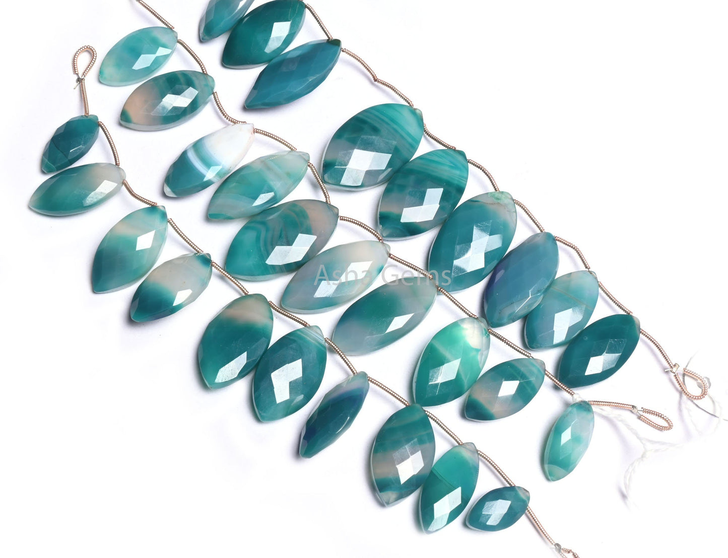 Beautiful Neon Green Shaded Chalcedony Fancy Marquise Shape Faceted Gemstone Beads, Chalcedony Marquise Side Drill Bead Jewelry Making Craft