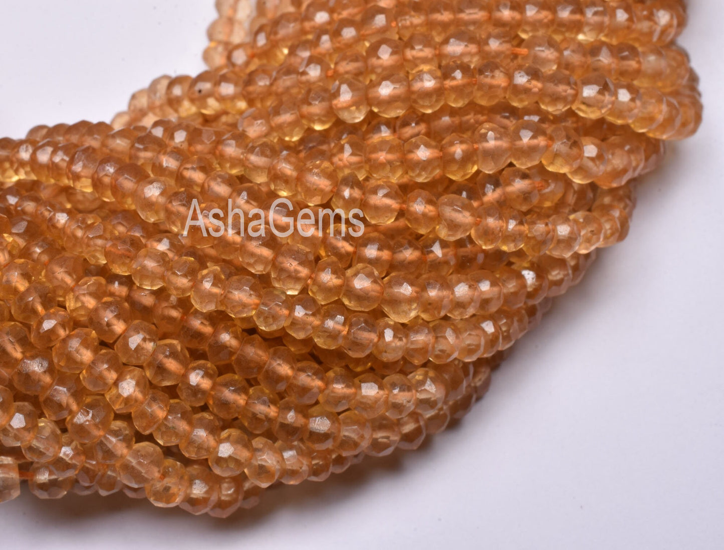 Beautiful Quartz Coated Citrine Faceted Rondelle Beads,13" Strand Yellow Coated Quartz Beads,4 mm Citrine Coated Quartz Gemstone Beads SALE